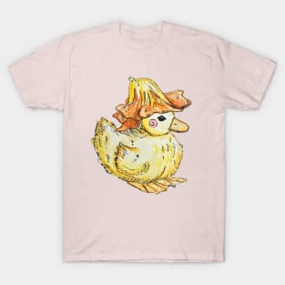 Flower Hat Duckling T-Shirt